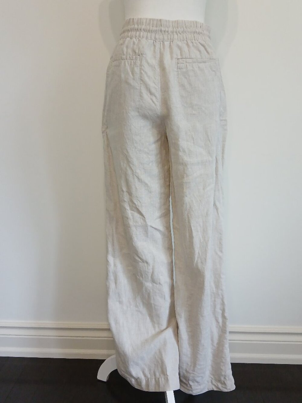 Athleta Retreat High Rise Wide Leg 100 % Linen Pant Inseam 31" Size XS - Picture 5 of 9